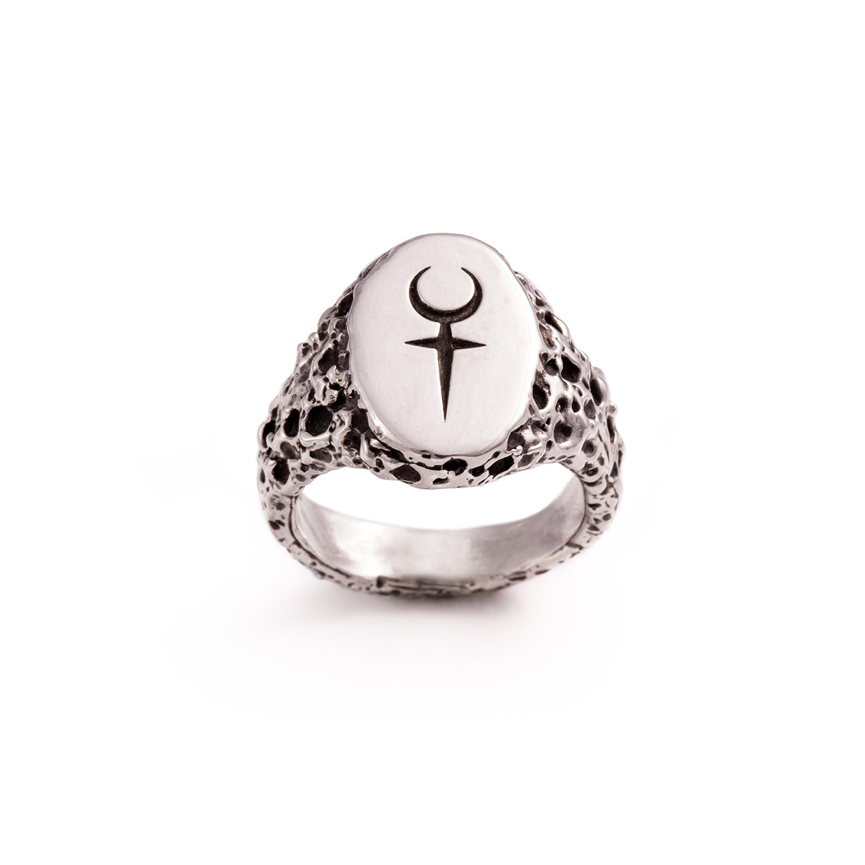 Size 8 Lilith Lunar Signet Ring