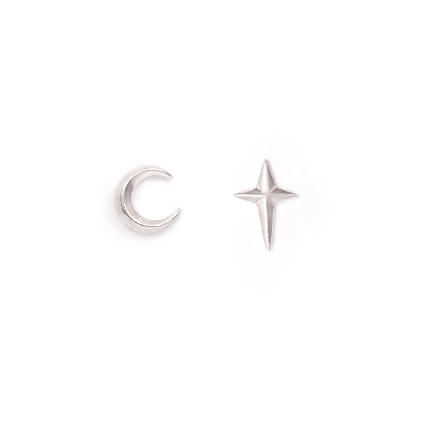 Crescent Moon + Guiding Star Studs