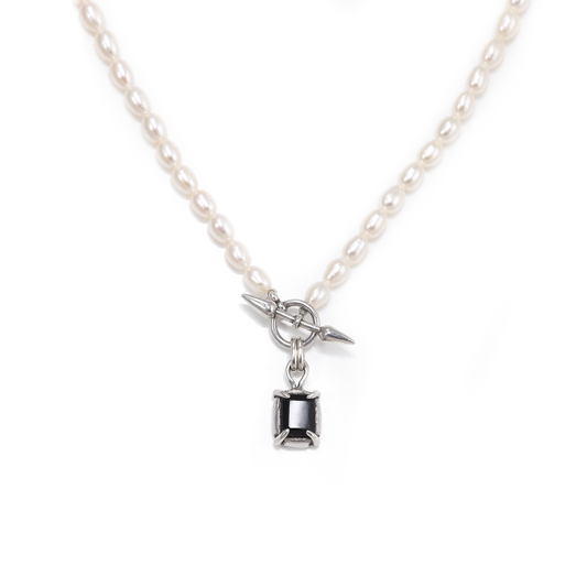 Black Onyx Siren Necklace