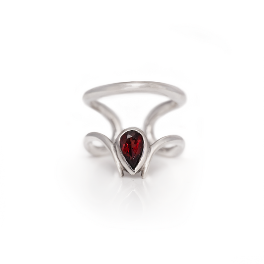 Garnet Minotaur Ring