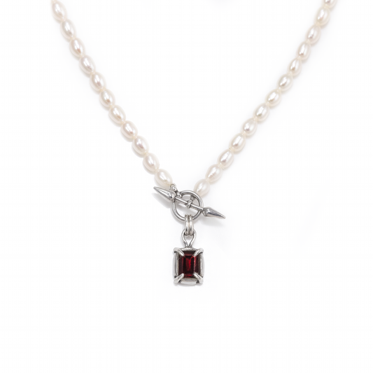 Garnet Siren Necklace