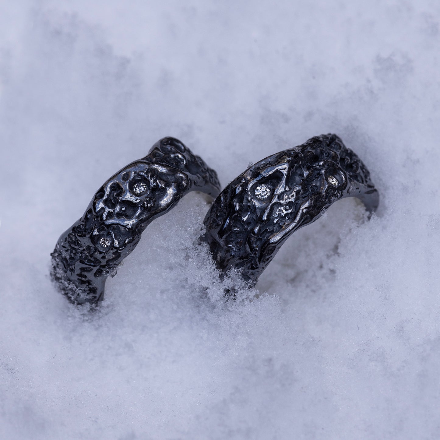 Hematite Pentaclaw Ring