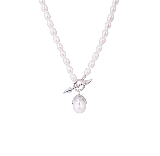 Siren Pearl Drop Necklace