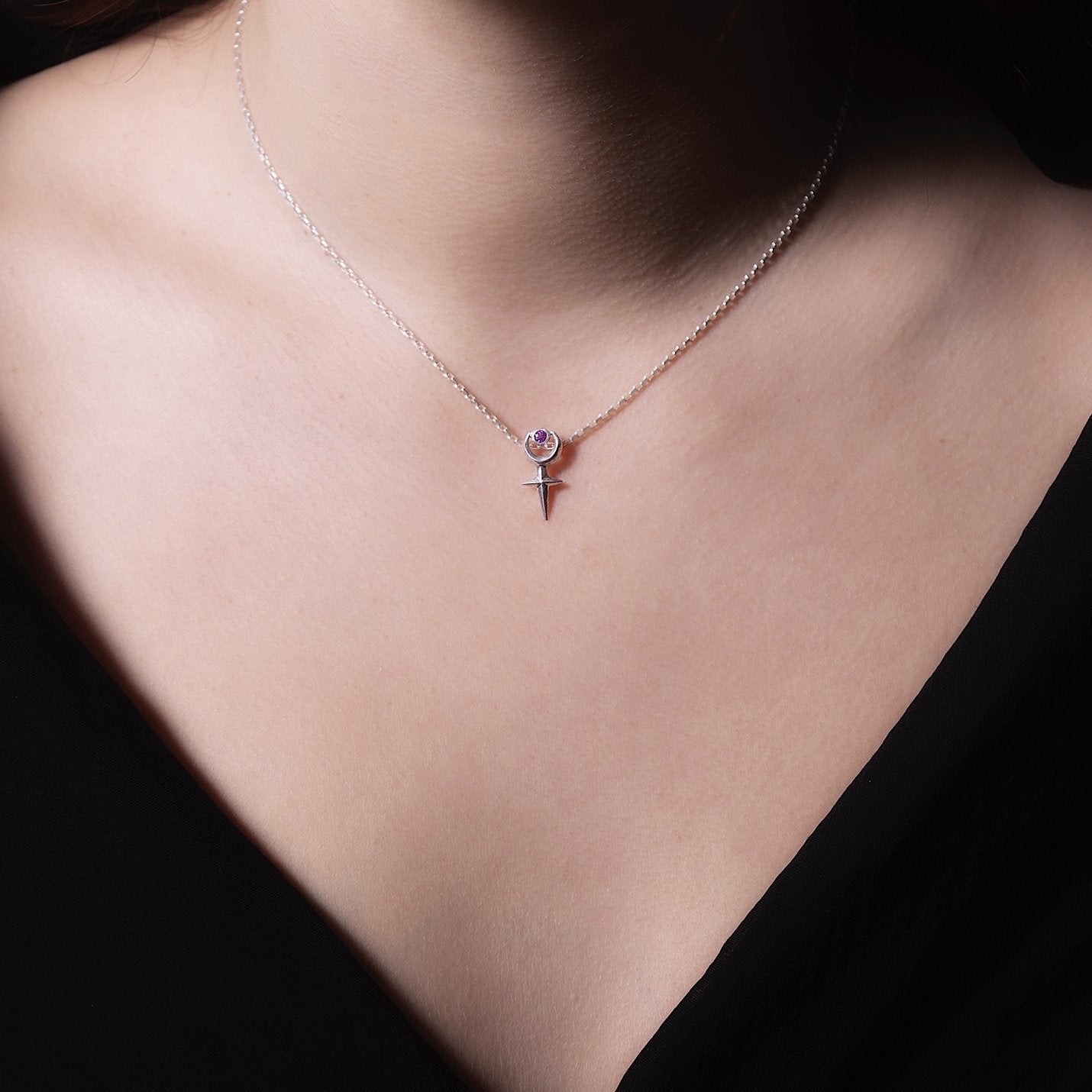 Garnet Little Lilith Necklace