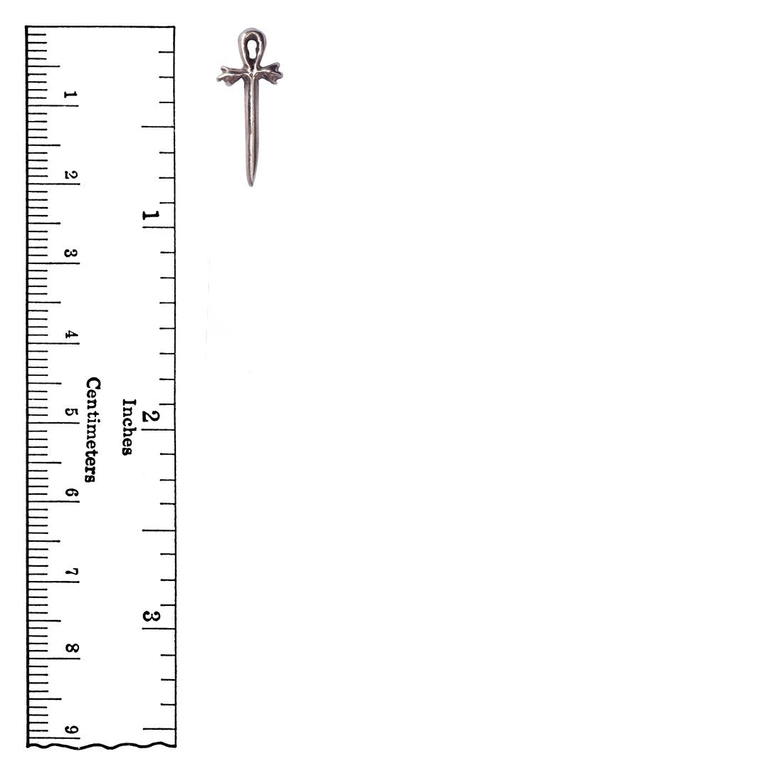 Little Ankh Dagger Stud Earrings