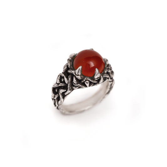 Carnelian Baby Thorn Ring