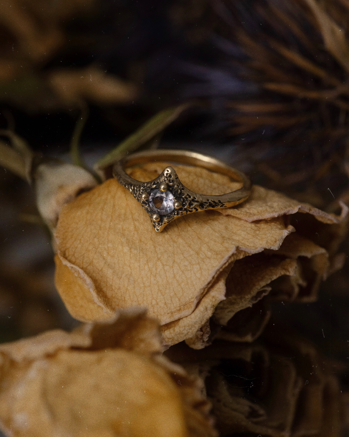 Silver Amethyst Pixie Ring