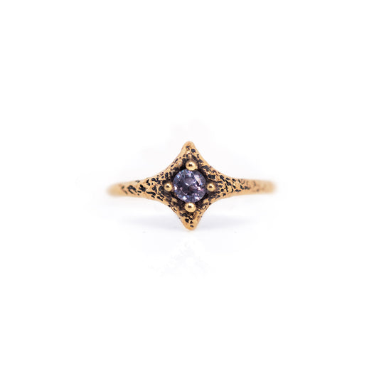 10K Yellow Gold Alexandrite Pixie Ring