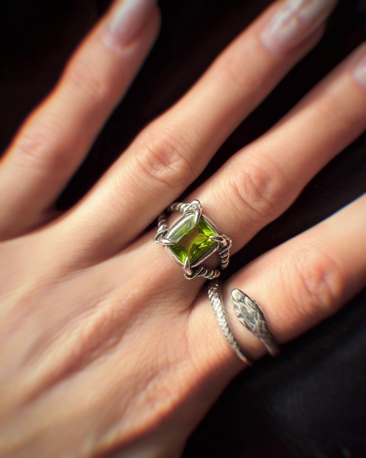 Garnet Harpy Ring