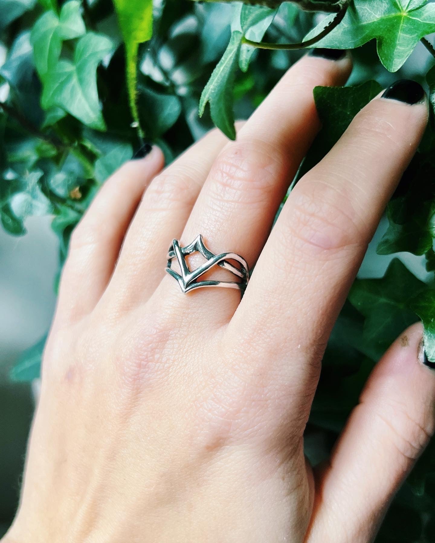 Amethyst Elven Ring