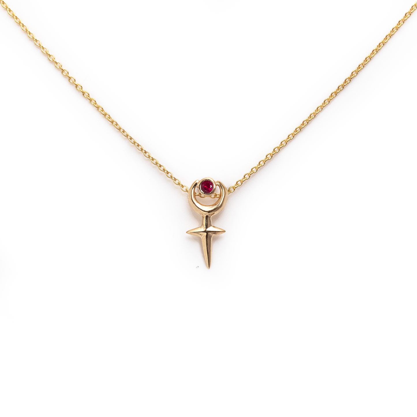 Ruby 10K Little Lilith Necklace