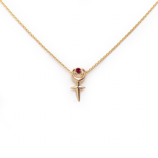 Ruby 10K Little Lilith Necklace