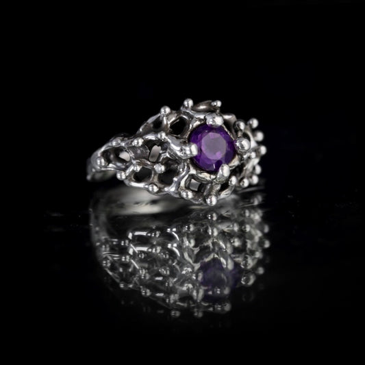 OOAK Sea Lace Ring Size 7.5