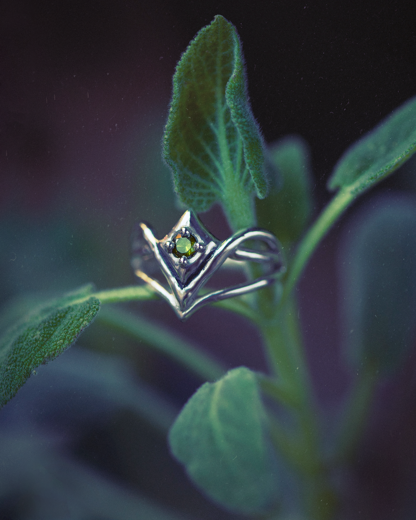 Amethyst Elven Ring