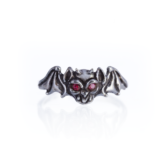 Dark Garnet Baby Gargoyle Ring